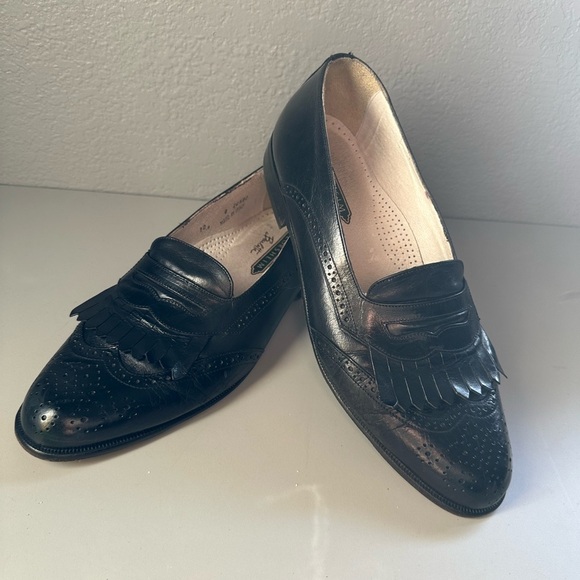 Florsheim barletta men’s black  loafers made in Italy size 10 main image 6
